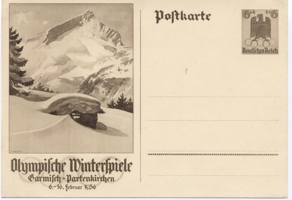 Cartes Postales Tampons des Jeux Olympiques Berlin 1936 (Jean06